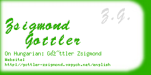 zsigmond gottler business card